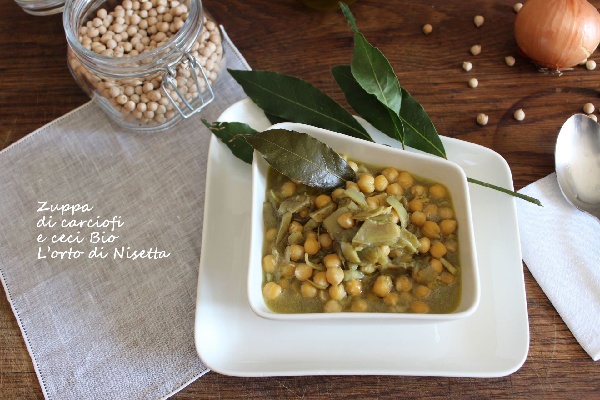 Immagine per ricetta Zuppa di ceci e carciofi